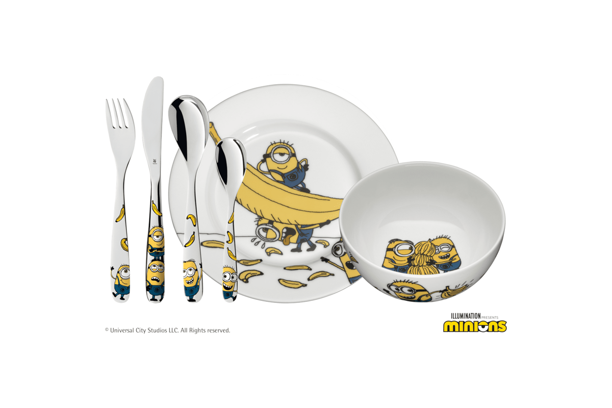 Dětský jídelní set WMF Mimoni 6 ks 12.8607.9964