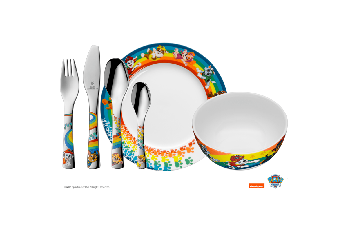 Dětský jídelní set WMF Tlapková patrola 6 ks 1288089964 Dětský jídelní set WMF Tlapková patrola 6 ks
