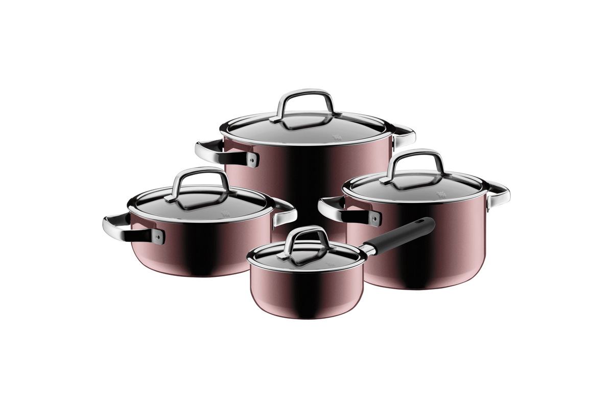 Edényszett WMF Fusiontec Mineral Pink 4 db-os 514895290