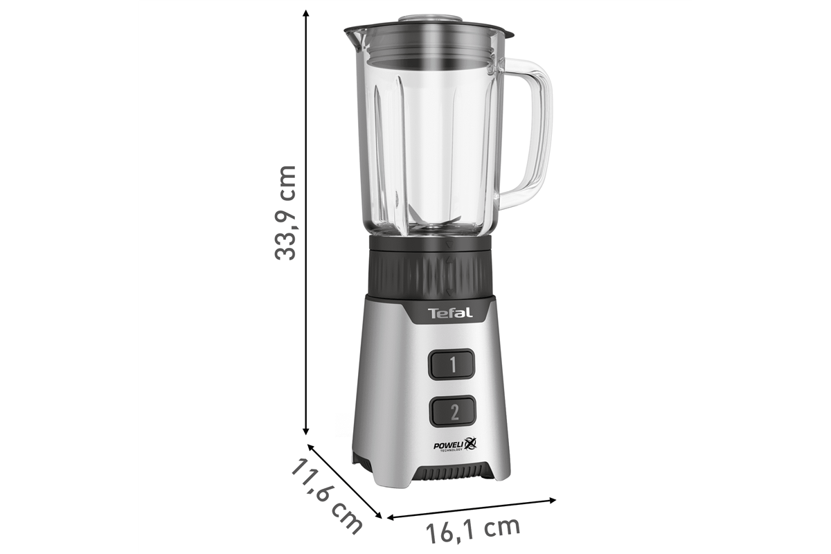 Stolní mixér Tefal Minimix se sklenicí BL16GE30 Nerezový/Černý (obrázek 4)