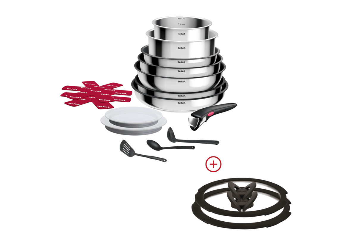E-shop Akčný set sada riadu Tefal Ingenio Cook Eat L881SF04 + pokrievka 24 a 26 cm