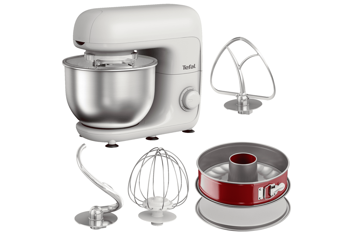 Akční set na pečení kuchyňský robot Tefal Bake Essential QB160138 a forma Tefal Delibake savarin J16