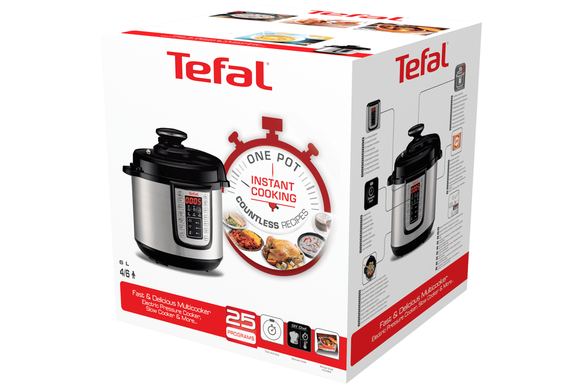 Multifunkční elektrický hrnec Tefal One Pot CY505EE0 Nerezový/Černý (obrázek 6)