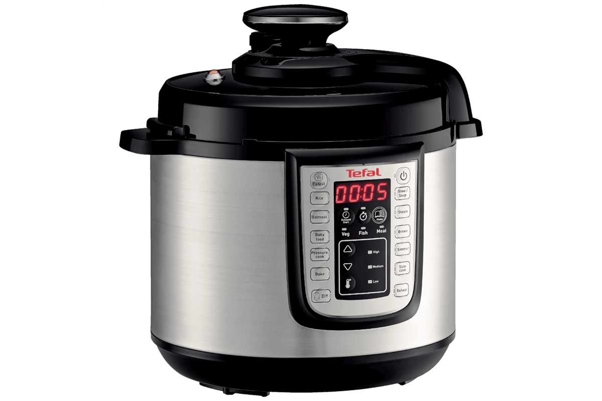 Multifunkční elektrický hrnec Tefal One Pot CY505EE0 Nerezový/Černý
