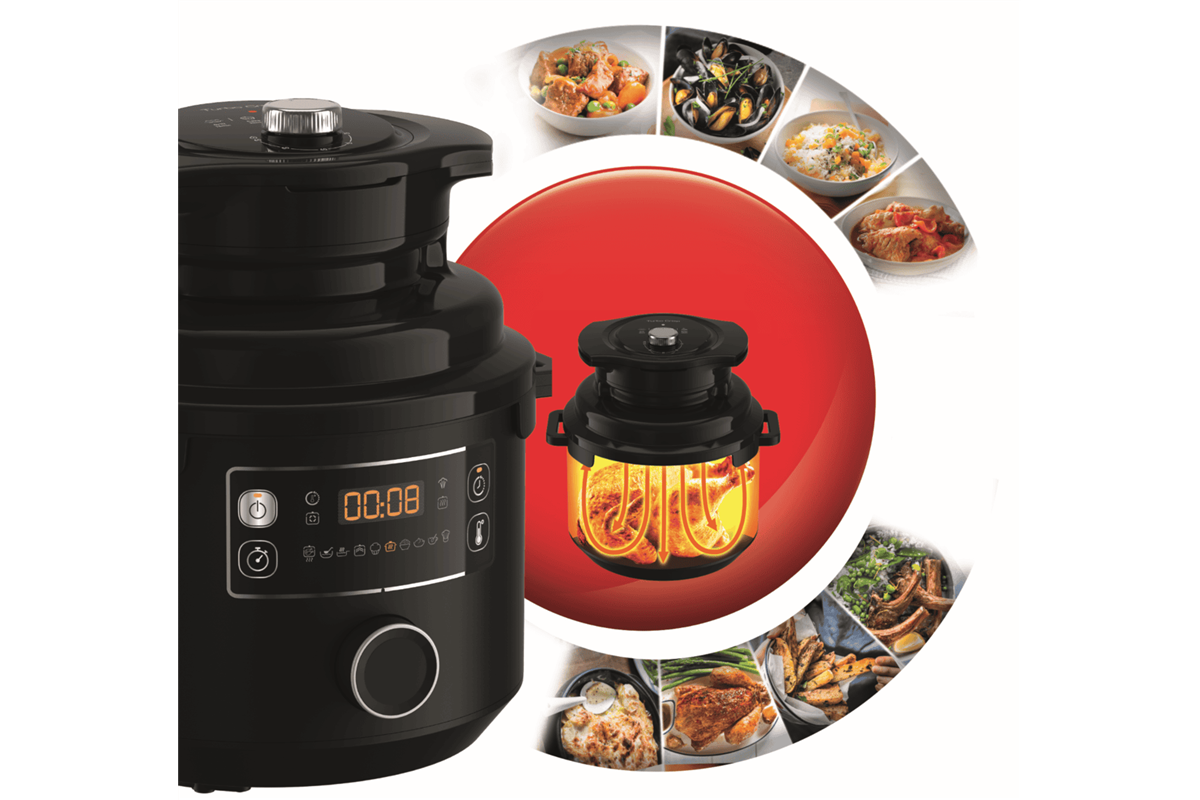 Elektrický tlakový hrnec Tefal Turbo Cuisine+ Crispy CY75X8F0 Černá (obrázek 7)