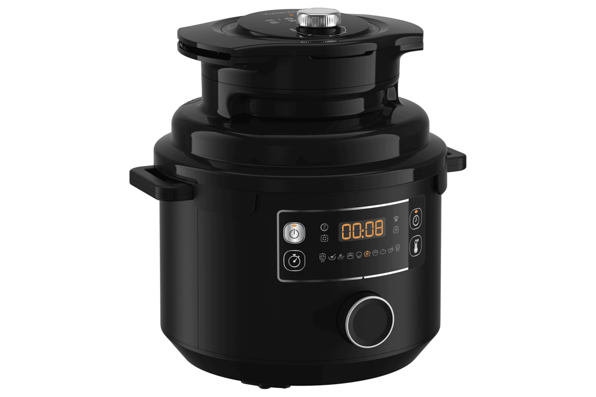Elektrický tlakový hrnec Tefal Turbo Cuisine+ Crispy CY75X8F0 Černá