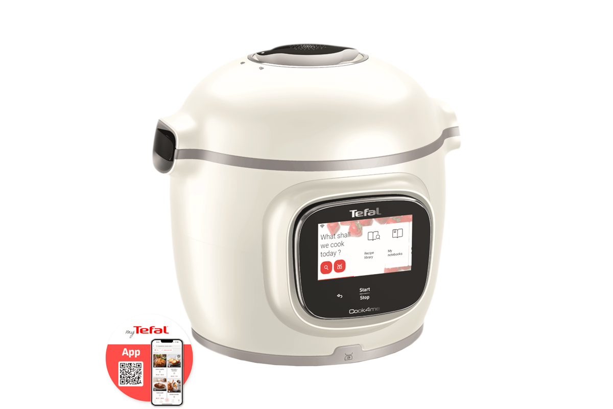 Multifunkční elektrický tlakový hrnec Tefal Cook4me Touch Pro CY9441F2 Bílý + příslušenství