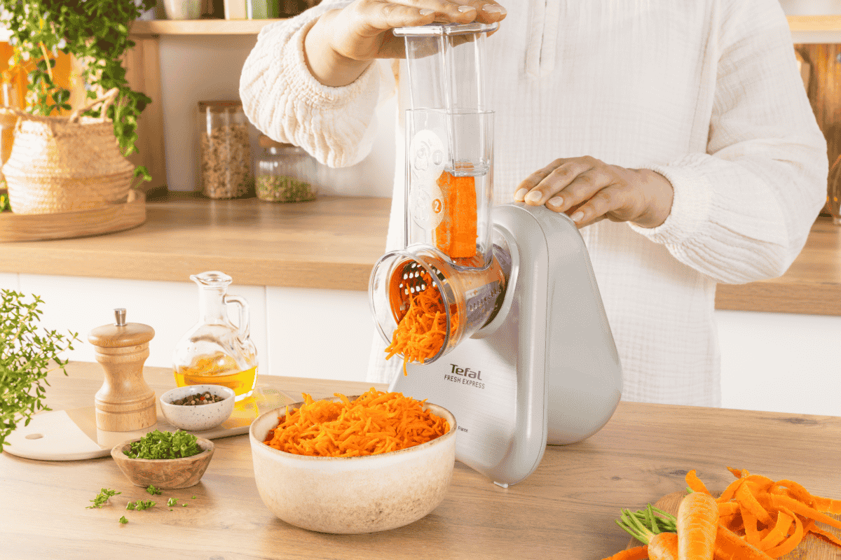 Elektrický strouhač Tefal Fresh Express DN853BE0 Světle šedá (obrázek 4)
