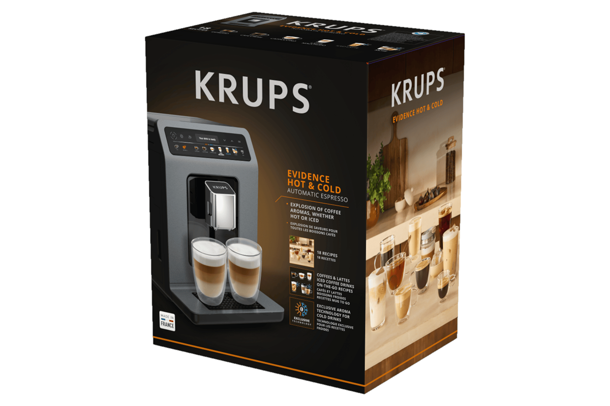 Automatický kávovar KRUPS Evidence Hot & Cold EA898GF0 Šedý/Černý (obrázek 7)
