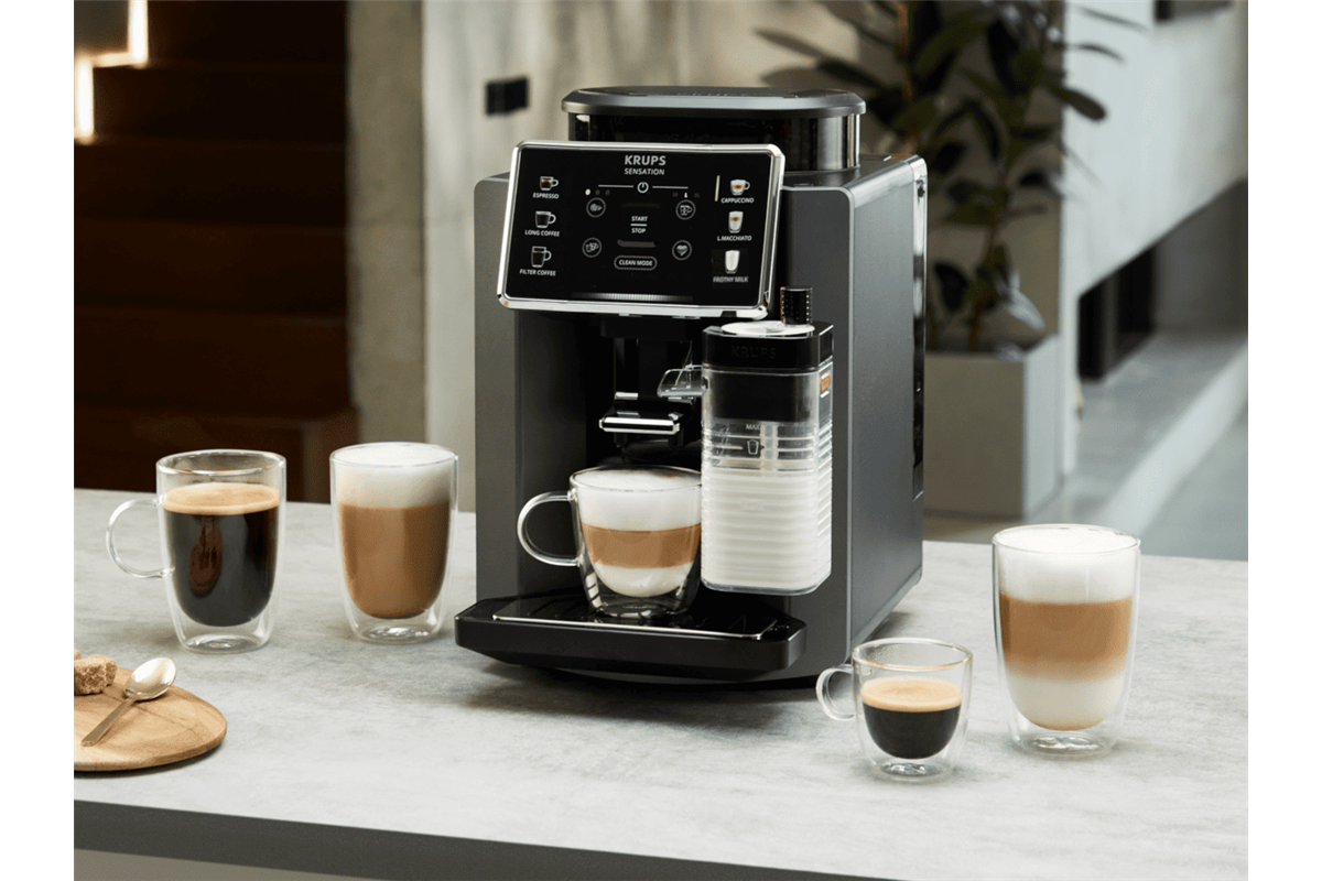 Automatický kávovar KRUPS Sensation Milk EA912910 Tmavě šedý/Černý (obrázek 11)