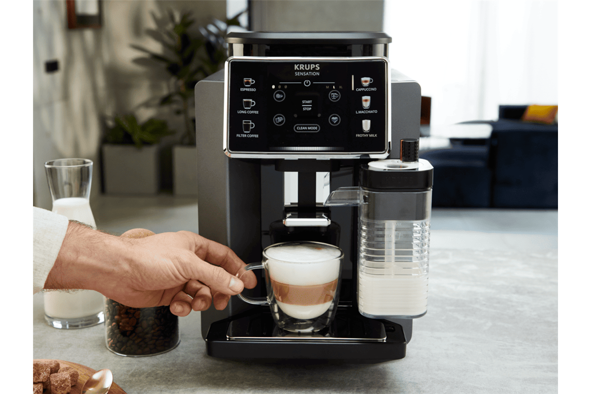 Automatický kávovar KRUPS Sensation Milk EA912910 Tmavě šedý/Černý (obrázek 12)