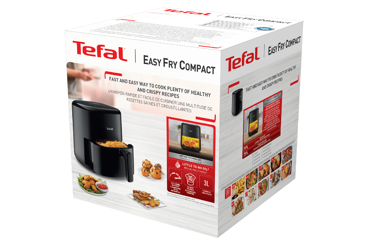 Horkovzdušná fritéza Tefal Easy Fry Compact EY145810 Černá (obrázek 9)