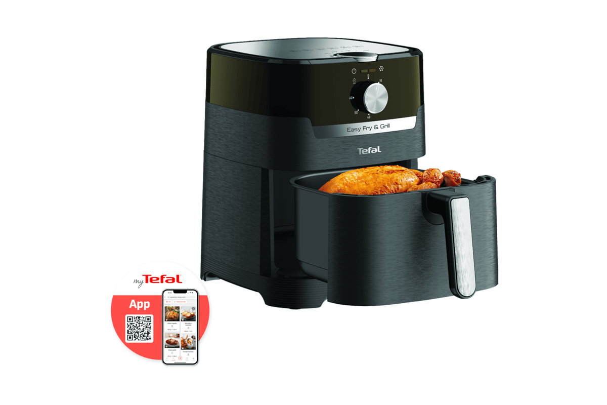 Horkovzdušná fritéza Tefal Easy Fry & Grill 2v1 EY501815 Černá