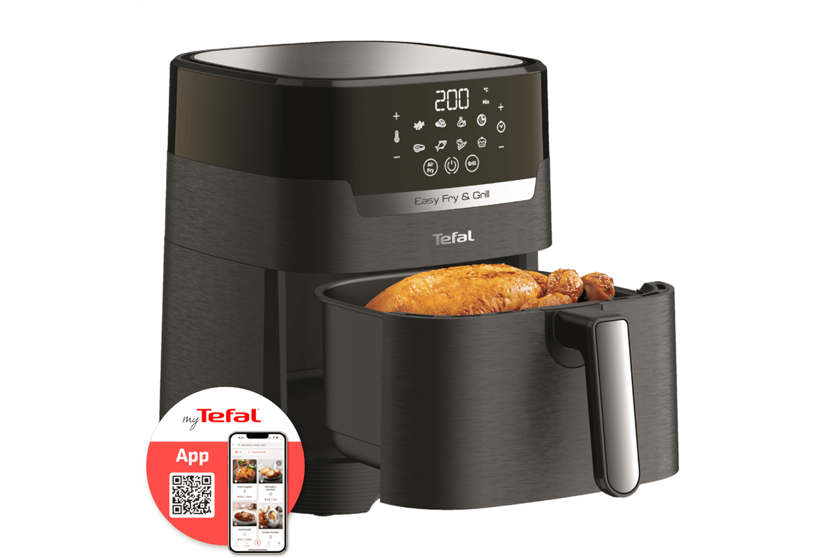 Horkovzdušná fritéza Tefal Easy Fry & Grill 2v1 Precision EY505815 Černá