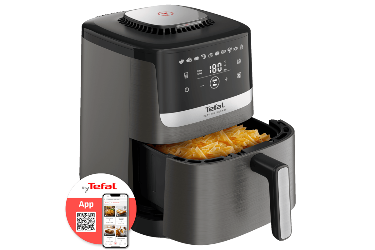 Horkovzdušná fritéza Tefal Easy Fry Silence EY551HE0 Tmavě šedá