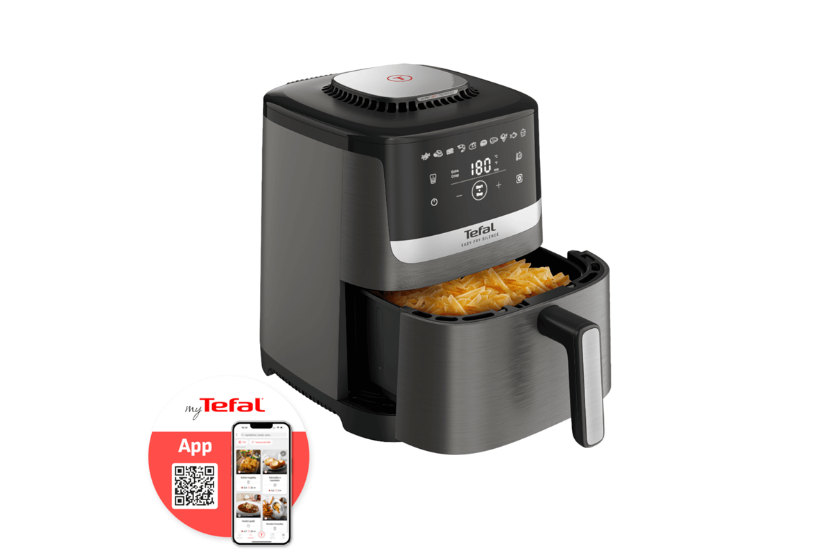 Horkovzdušná fritéza Tefal Easy Fry Silence EY551HE0 Tmavě šedá