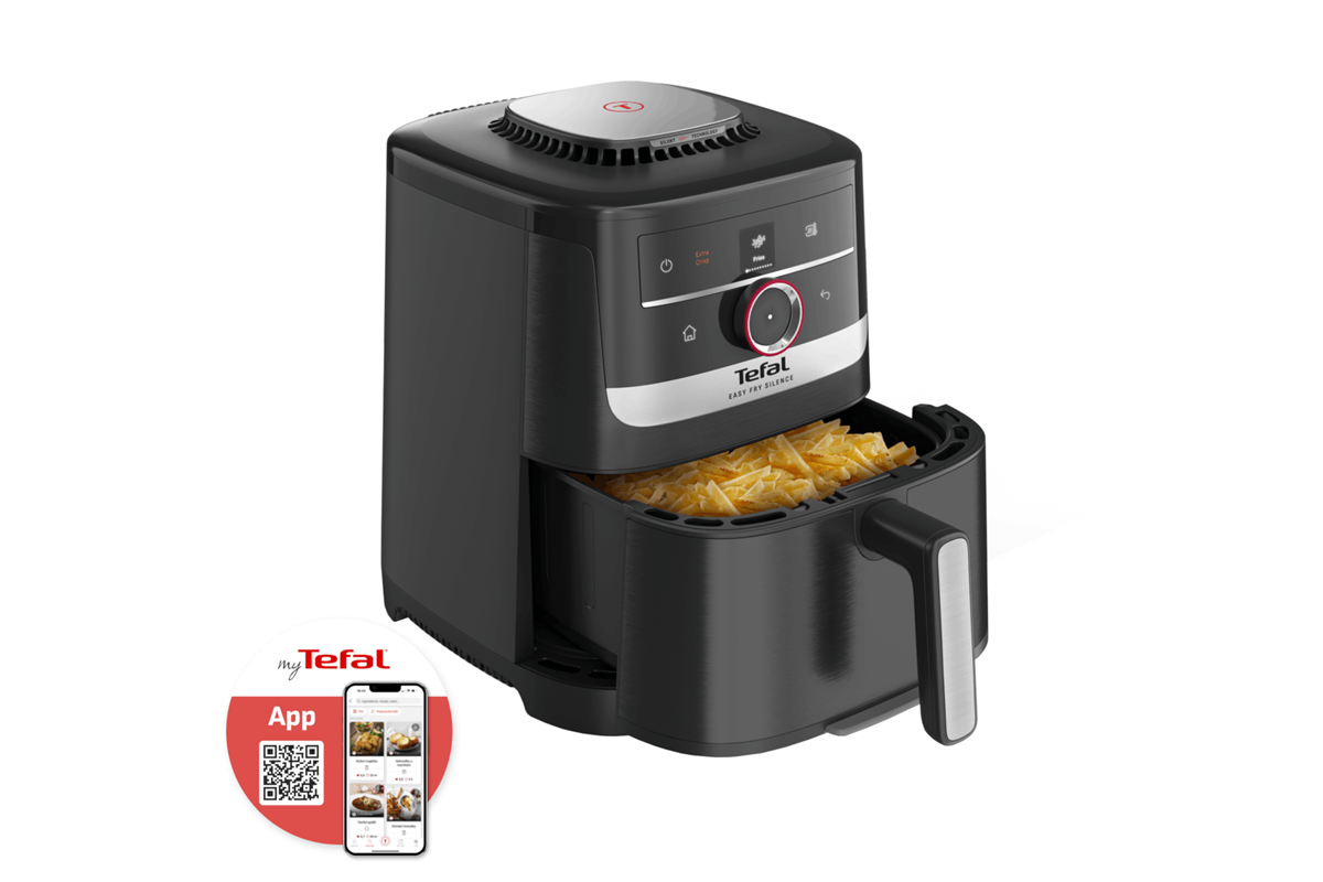 E-shop Teplovzdušná fritéza Tefal Easy Fry Silence EY5728E1 Čierna