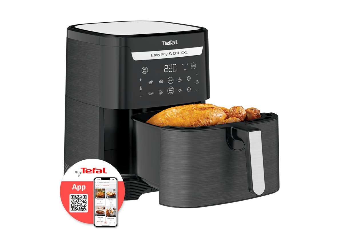 Horkovzdušná fritéza Tefal Easy Fry & Grill XXL 2v1 EY801815 Černá