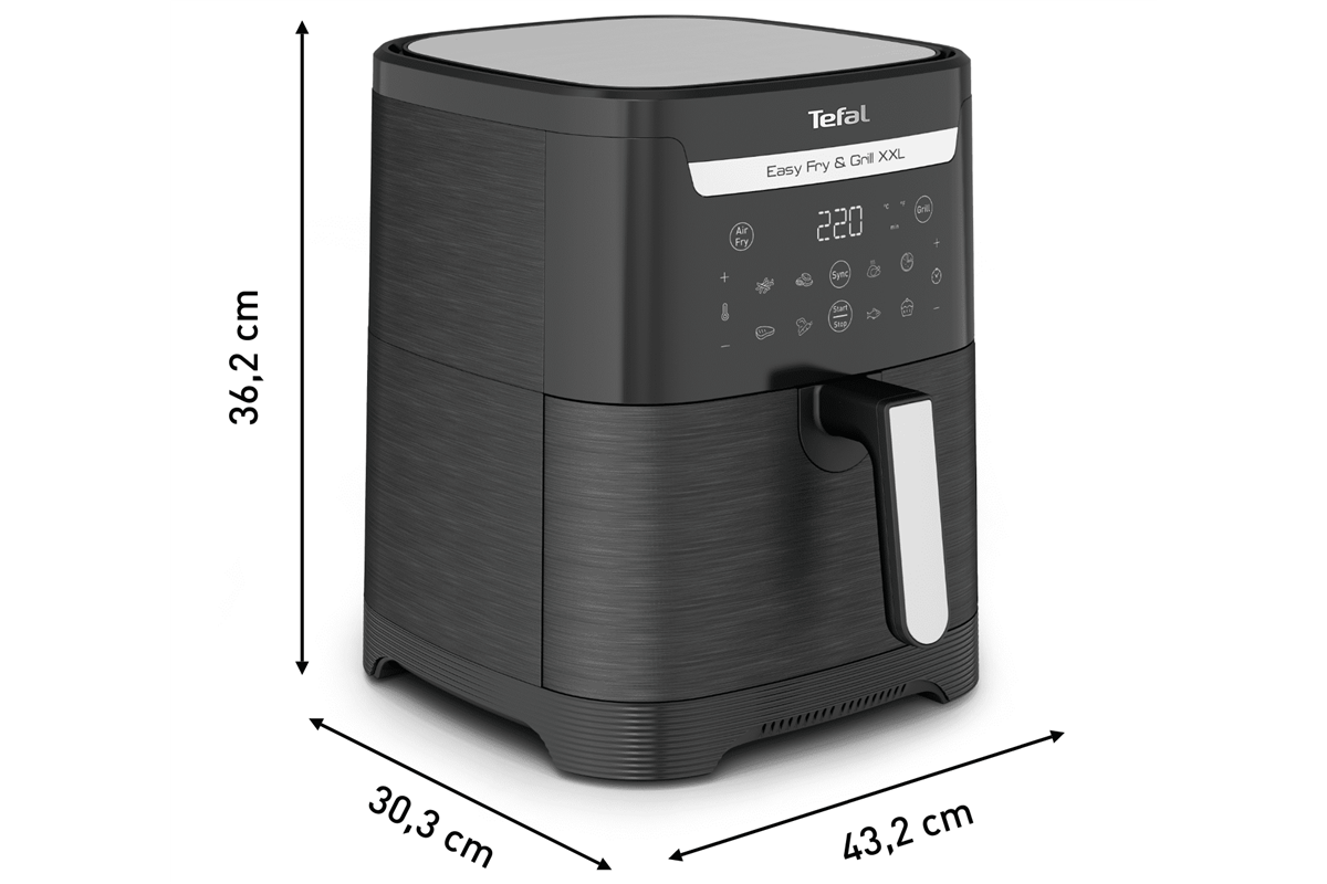 Horkovzdušná fritéza Tefal Easy Fry & Grill XXL 2v1 EY801815 Černá (obrázek 7)