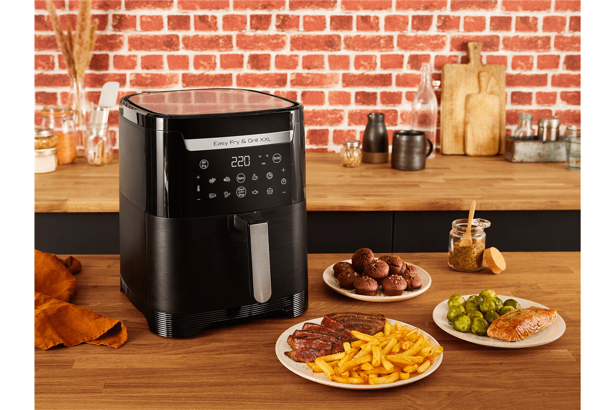 Horkovzdušná fritéza Tefal Easy Fry & Grill XXL 2v1 EY801815 Černá (obrázek 10)