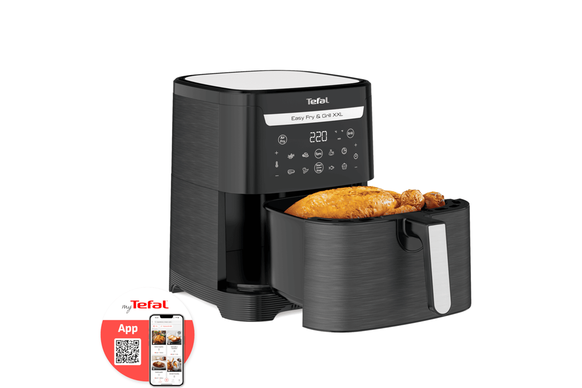 Horkovzdušná fritéza Tefal Easy Fry & Grill XXL 2v1 EY801815 Černá