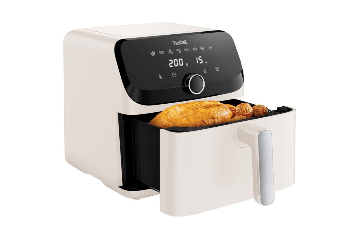 Horkovzdušná fritéza Tefal Easy Fry Mega EY855AE0 Béžová