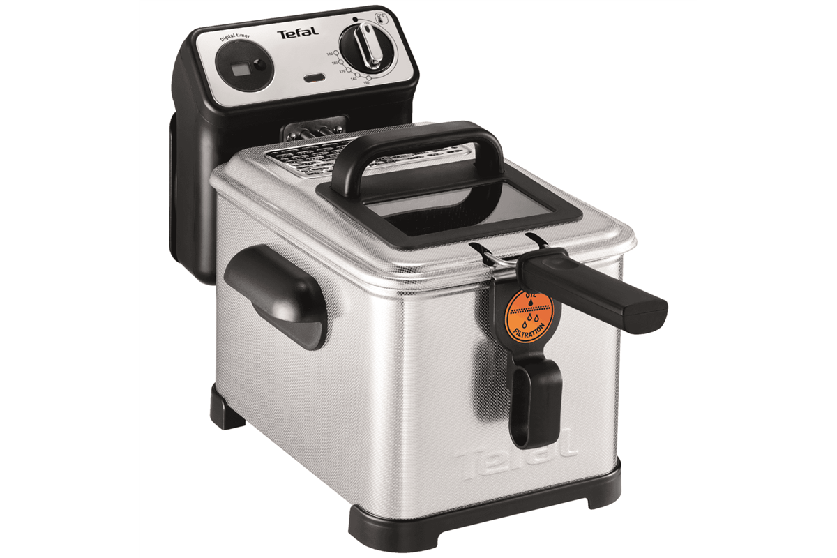 Olejová fritéza Tefal Filtra Pro FR511170 Nerezová/Černá