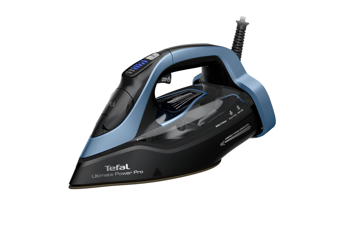 Napařovací žehlička Tefal Ultimate Power Pro FV9E53E0 Bledě modrá/Černá