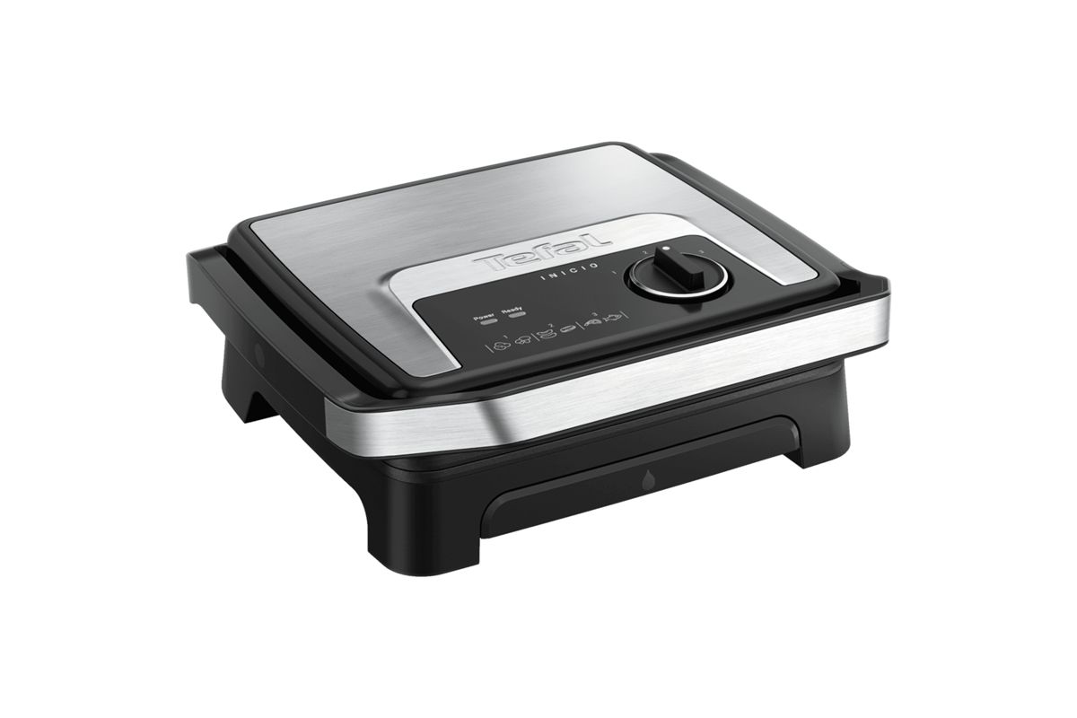 Kontaktní gril Tefal Inicio Adjust GC272D10 Nerezový/Černý