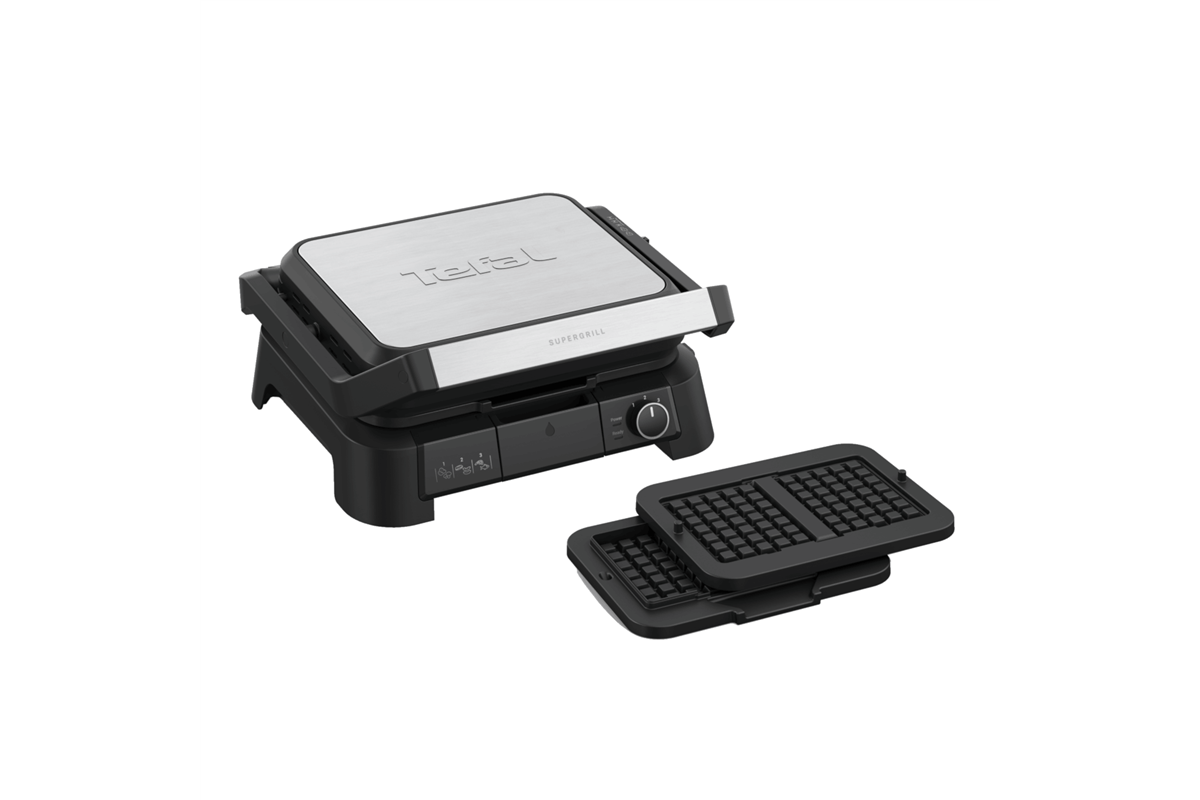 E-shop Kontaktný gril Tefal SuperGrill 4v1+ s príslušenstvom na vafle GC517DE0