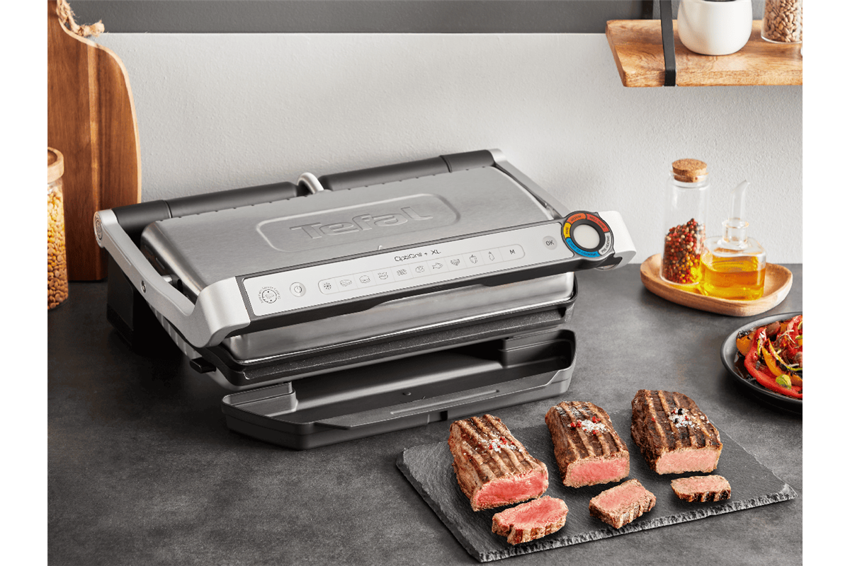 Elektrický gril Tefal OptiGrill+ XL GC727D10 Nerezový/Černý (obrázek 6)