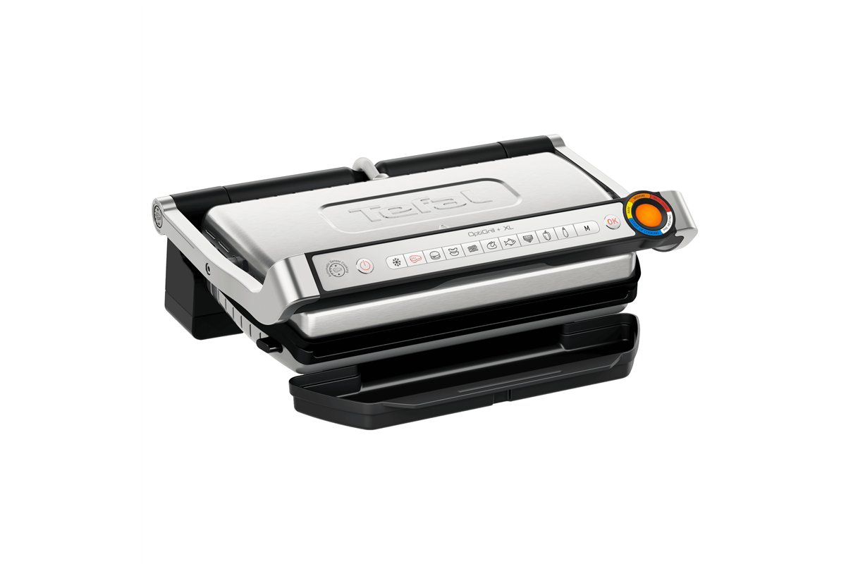 Elektromos grill Tefal OptiGrill+ XL GC727D10 Rozsdamentes/Fekete