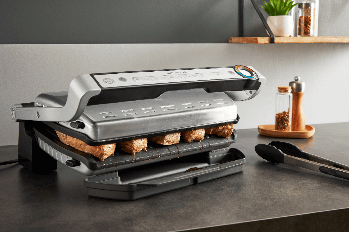 Elektrický gril Tefal OptiGrill+ XL s kleštěmi GC728D10 Nerezový/Černý (obrázek 6)