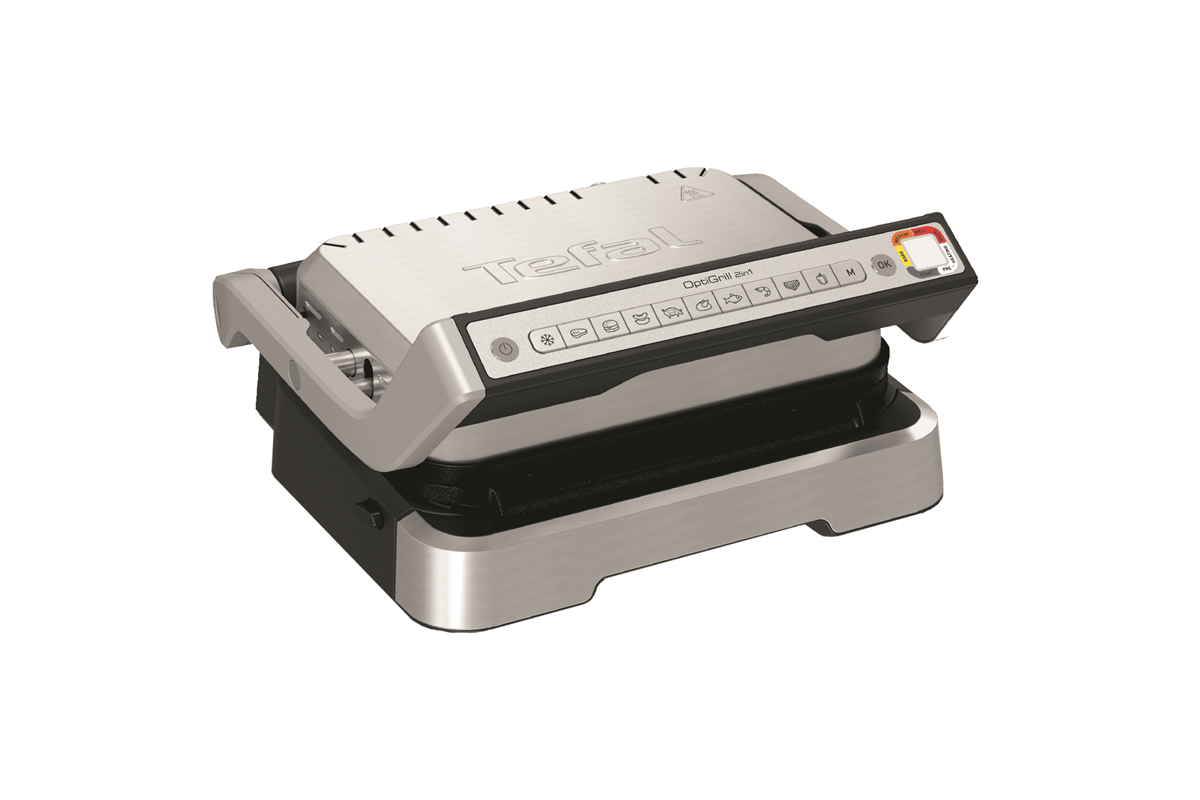Elektrický inteligentní gril Tefal Optigrill 2v1 Inox GC772D30