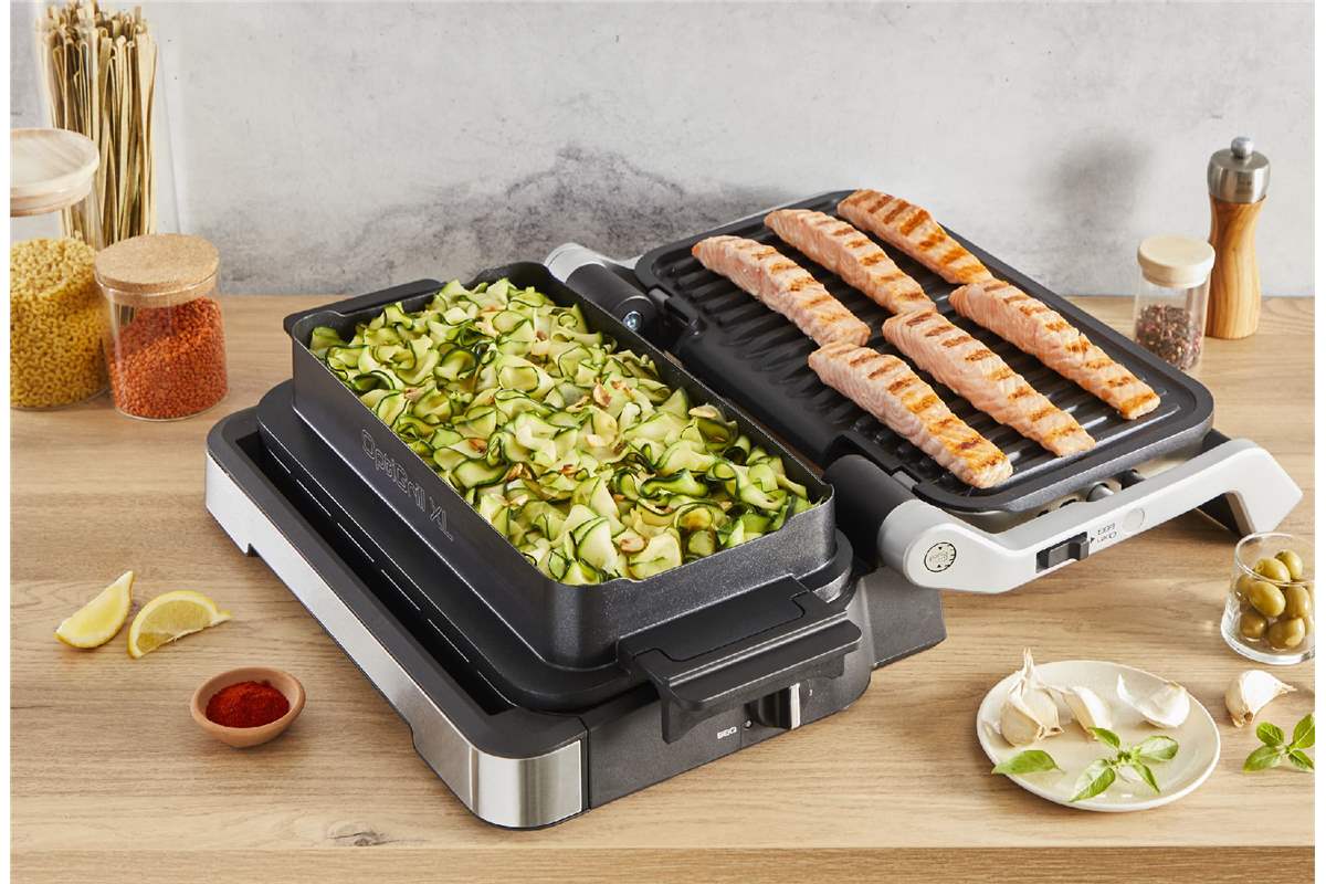 Elektrický gril Tefal OptiGrill XL 4v1 GC784D30 Nerezový/Černý (obrázek 12)