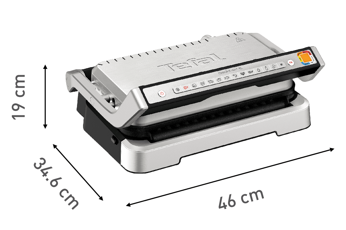 Elektrický gril Tefal OptiGrill XL 4v1 GC784D30 Nerezový/Černý (obrázek 4)