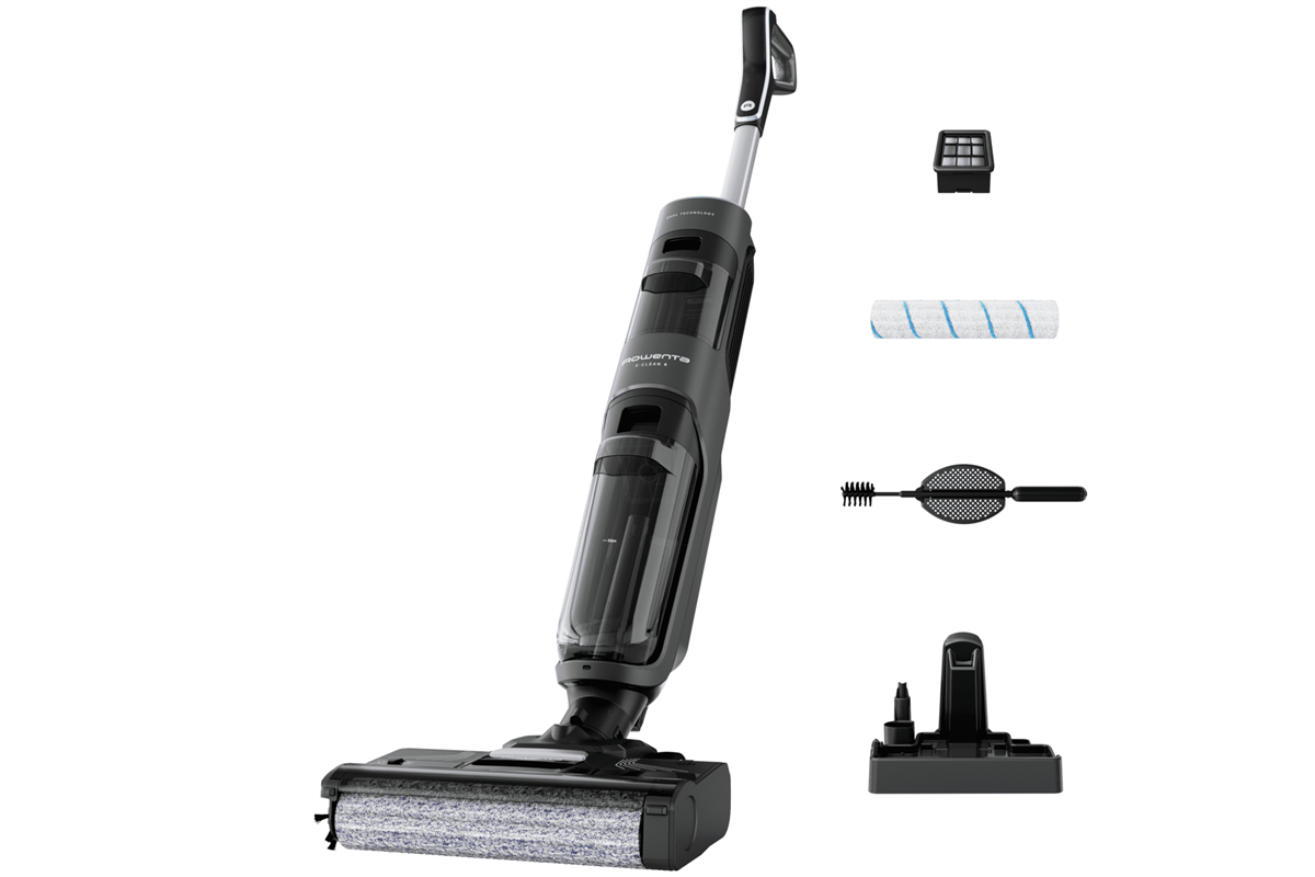 Víceúčelový vysavač Rowenta X-Clean 4 na mokré a suché vysávání GZ5037WO Černý/Tmavě šedý