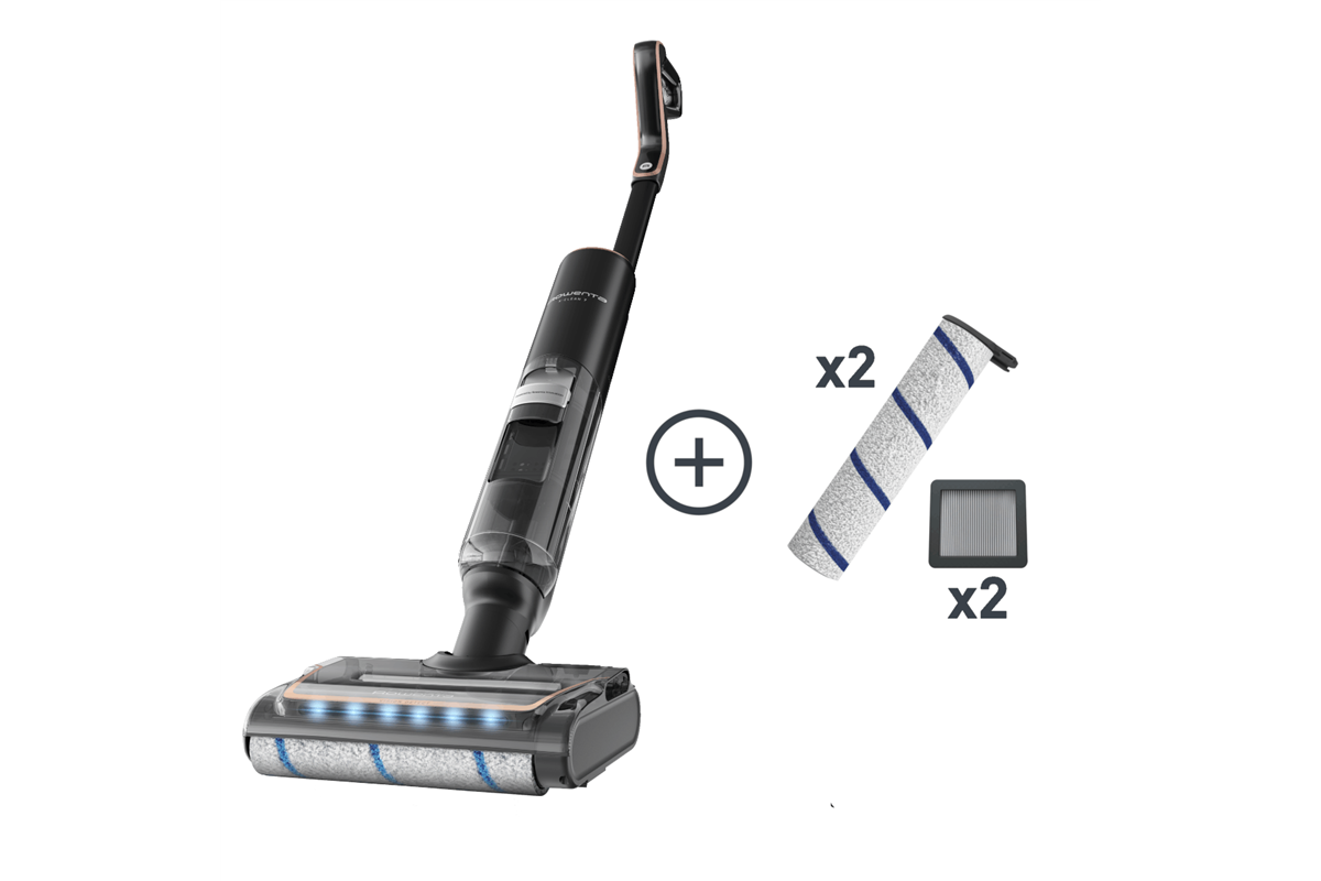 Akčný set podlahová umývačka Rowenta X-Clean 7 + náhradné kefy a umývateľné filtre
