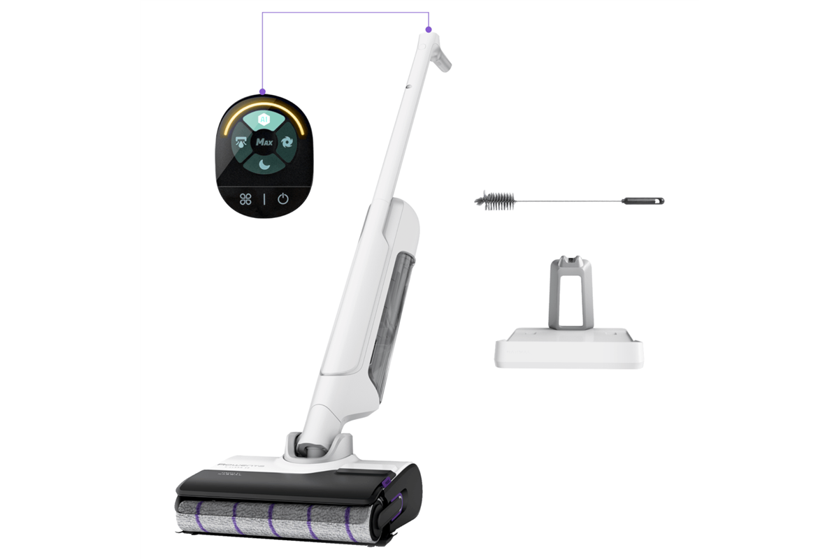 Víceúčelový vysavač Rowenta X-Clean 10 na mokré a suché vysávání GZ7035WO Černý/Bílý