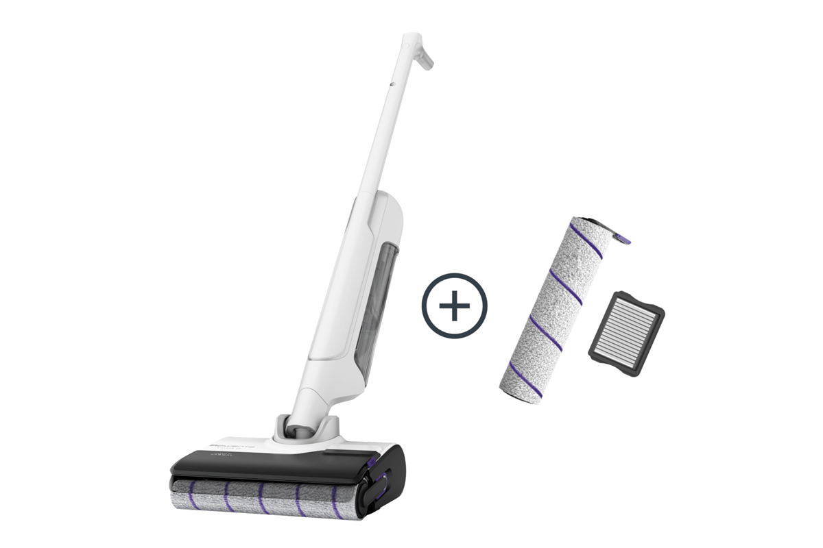Akčný set podlahová umývačka Rowenta X-Clean 10 GZ7035 + náhradné kefy a umývateľné filtre