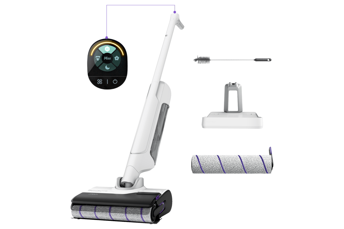 Víceúčelový vysavač Rowenta X-Clean 10 na mokré a suché vysávání GZ7540WO Černý/Bílý