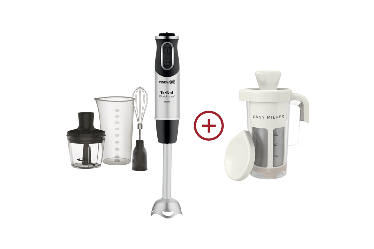 E-shop Akčný set tyčový mixér Tefal Quickchef HB656838 + výrobník rastlinného mlieka Tefal Easy Milker