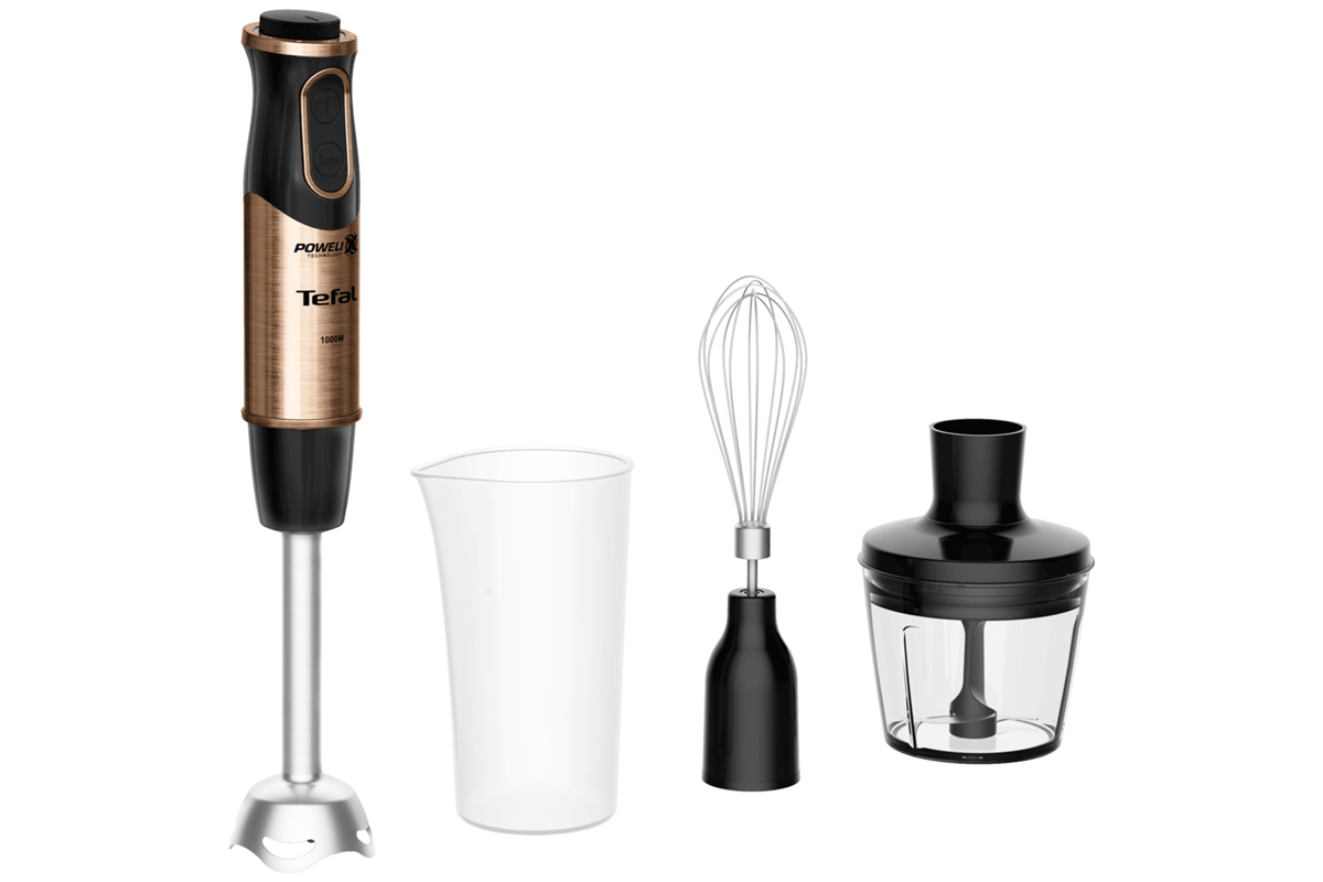 Tyčový mixér Tefal Coppertinto Quickchef HB656G10 Měděný/Černý