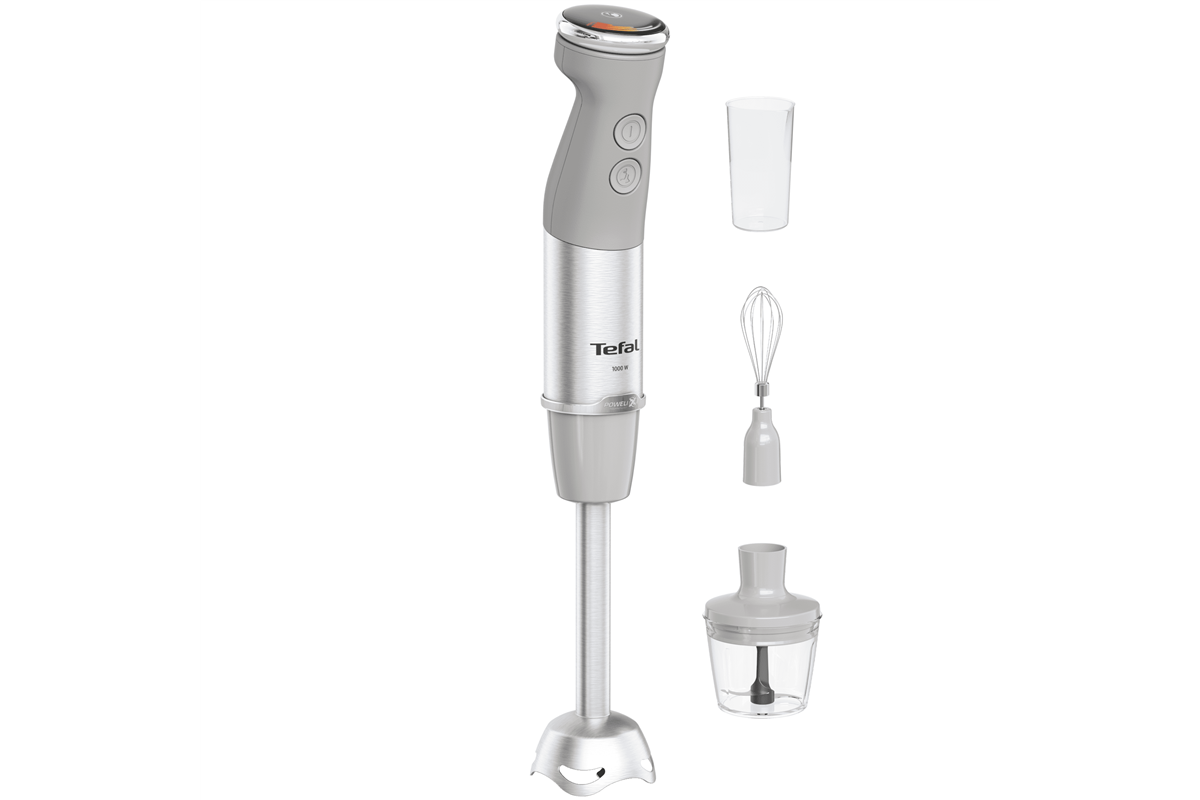 Tyčový mixér Tefal Quickchef+ HB673B30 Nerezový/Šedý
