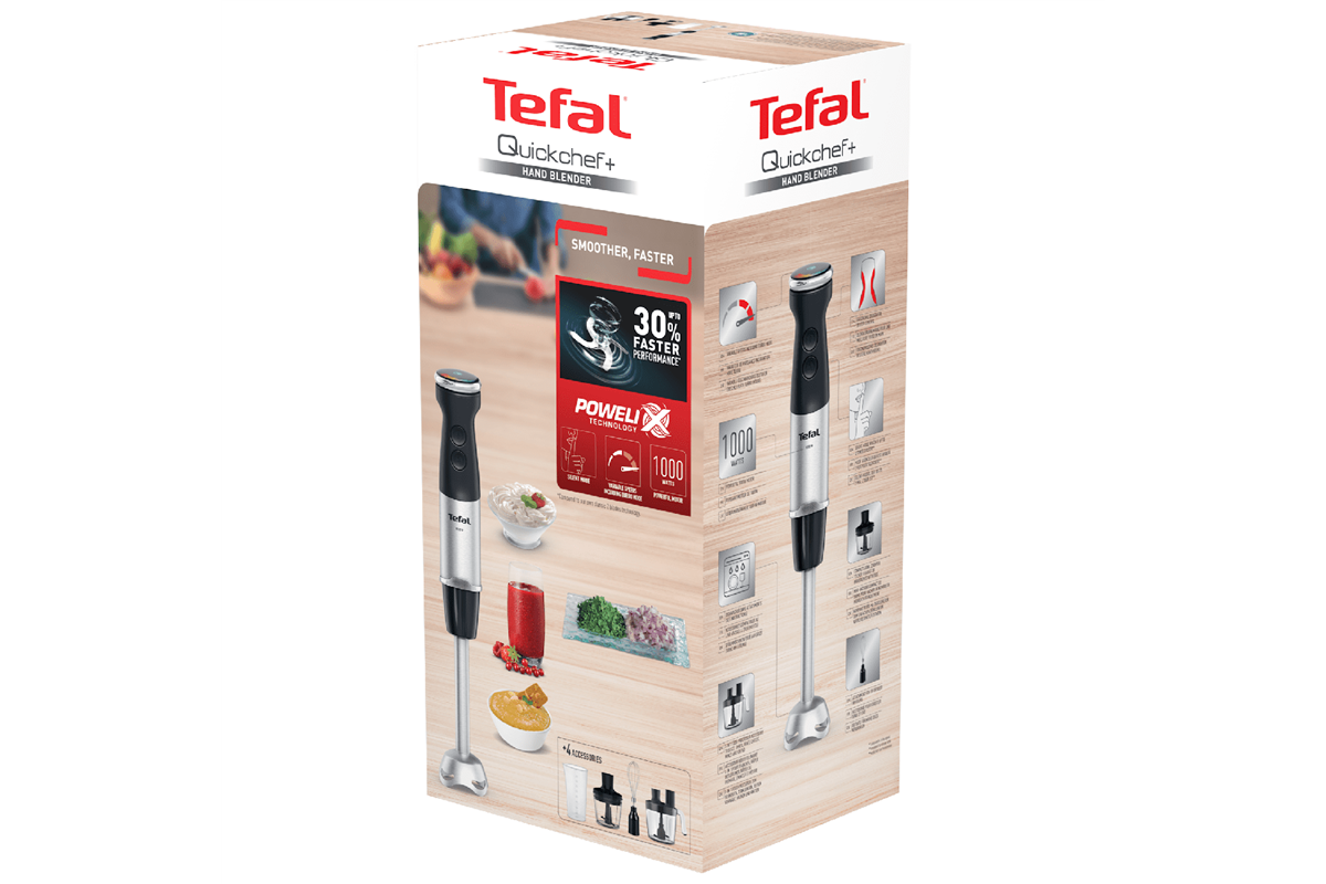 Tyčový mixér Tefal Quickchef+ HB67G830 Nerezový/Černý (obrázek 7)