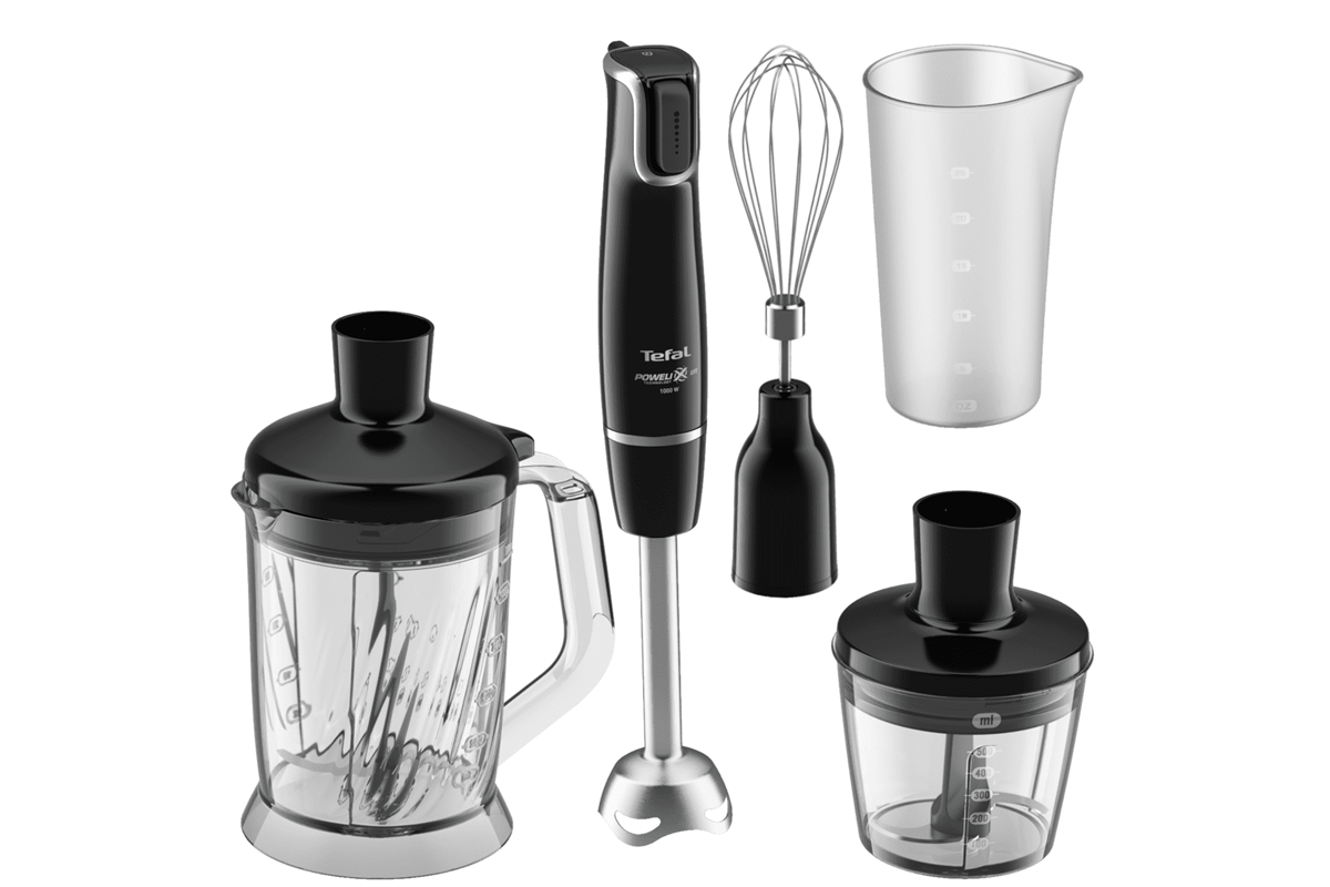 Tyčový mixér Tefal Infinyforce HB94L830 Nerezový/Černý