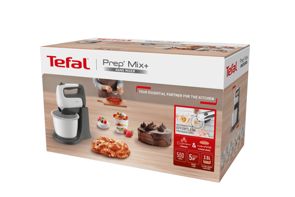 Ruční mixér s mísou Tefal Prep'Mix+ HT464138 Tmavě šedý/Bílý (obrázek 9)