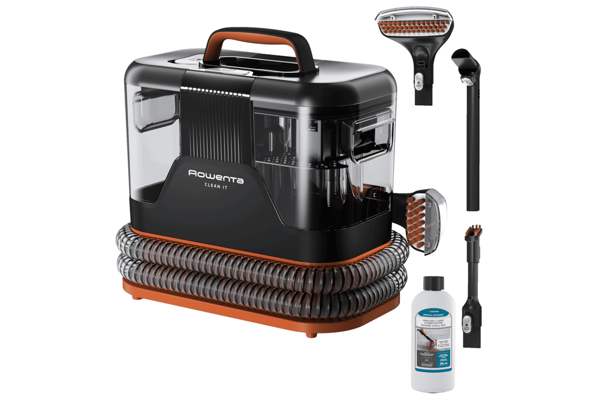 Čistič skvrn a tepovač Rowenta Clean It IN5011F0 Oranžovo/Černý