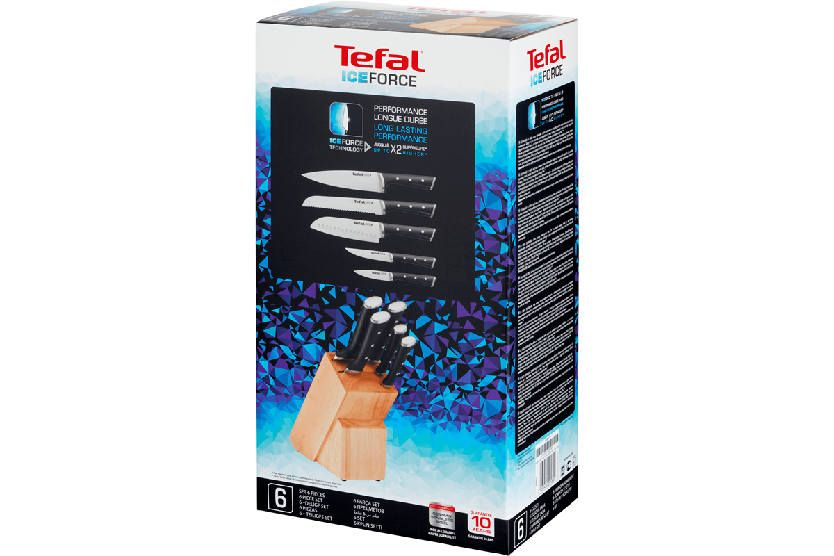 Sada nožů Tefal Ice Force K232S574 5 ks + blok (obrázek 6)