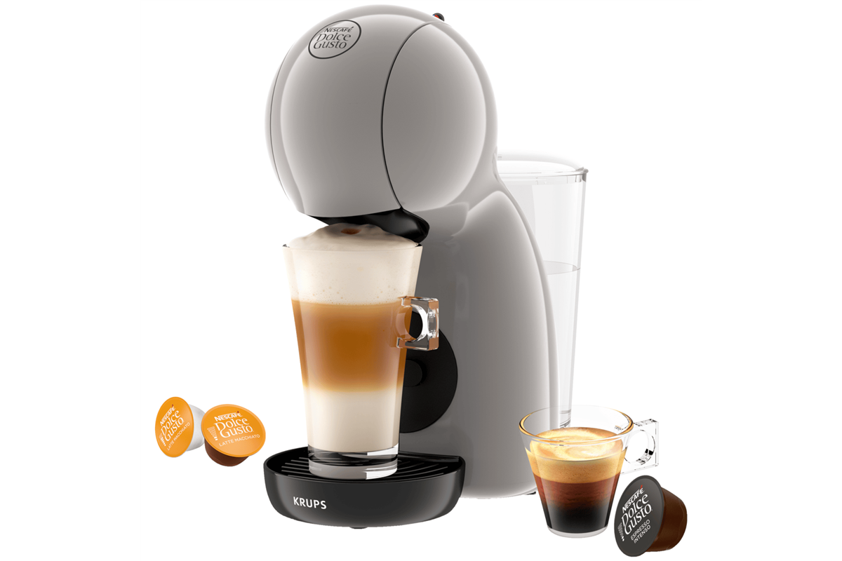 Kapslový kávovar KRUPS Nescafé Dolce Gusto Piccolo XS KP1A3AF0 Světle šedý